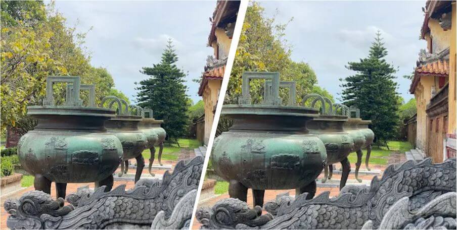 Cửu Đỉnh tượng trưng cho 9 vị vua triều Nguyễn